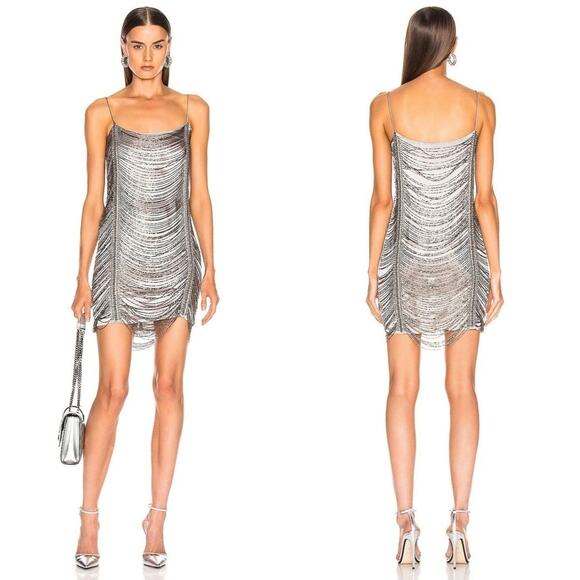 Zeynep Arcay Mini Bead Dress Light Grey - Picture 1 of 12
